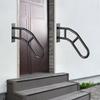 2 PCS Handrails for Outdoor Steps 29" Wall Mount Railings for 1-3 Steps