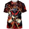 Ny mote kul bjelle Mazinger Z Herre 3D-printet T-skjorte sommer avslappet topp