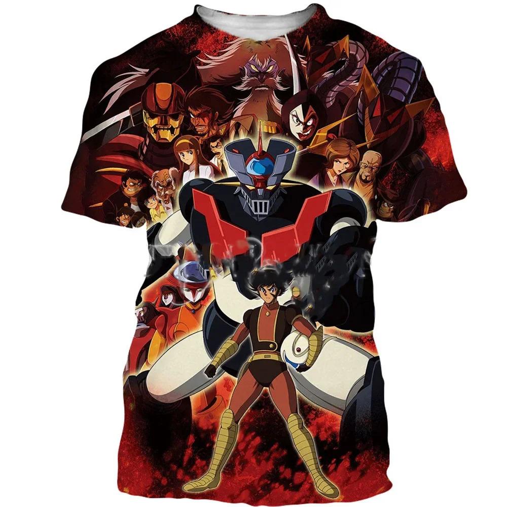 New fashion cool bell Mazinger Z Men_s3D printed T-shirt summer casual top