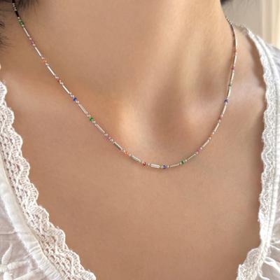 FANTASTIC PLANET Tiny Dot Bar Necklace