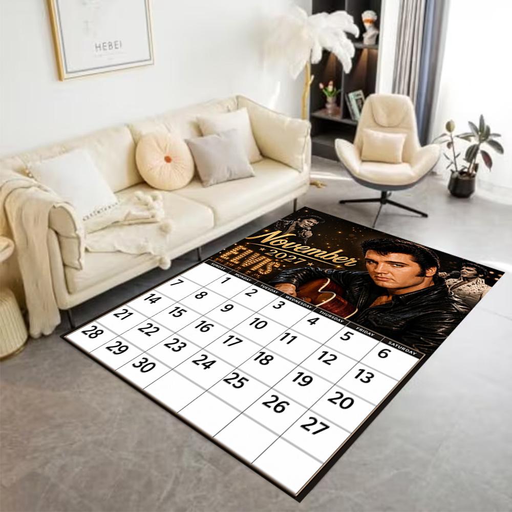 Epic Elvis Presley Concert Floor Mat Perfect for Foyer Living Rooms Hallway Entryway Anti-slip Rug Decorate Offices Spiritual Gift