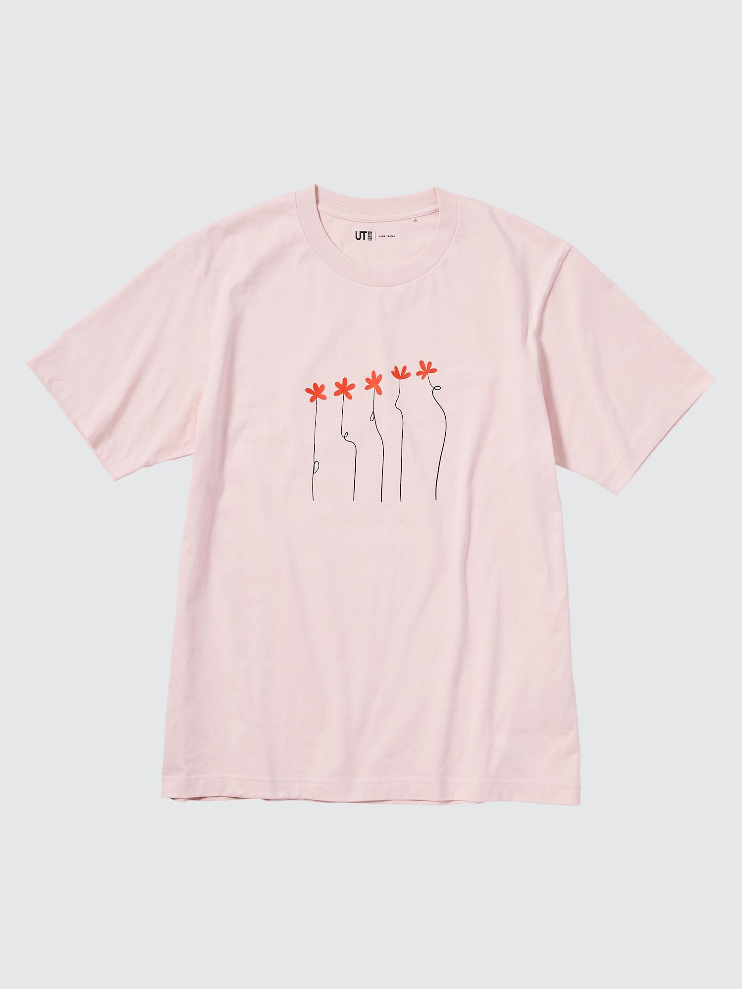 

Футболка Uniqlo Japan Peace For All с коротким рукавом, стандартный крой, Хана Таджима 10 PINK/S