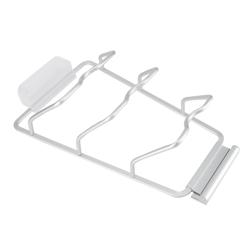 3 Tier Wall Mounted Pan Lid Storage Rack Pot Cover Organizer Holder Kitchen Accessories(Avec