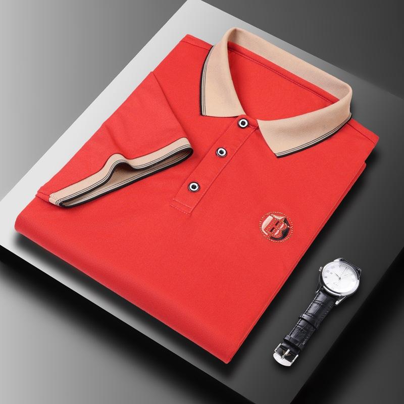

Летняя мужская рубашка поло с короткими рукавами и вышивкой на лацканах для молодежи и среднего возраста, модный повседневный топ для мужчин XXXL