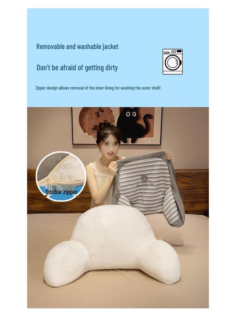 G5Z Weiches Kopfteilkissen für Schwangerschaft, Sofarückenlehne, Lendenwirbelstütze und zum Lesen im Bett