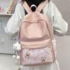 Simple  Versatile  Lightweight  Large Capacity Schoolbag Texture Niche Backpack New Style Backpack for Men and Women