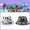 Stylish Anime One Piece Cosplay Luffy Print Fisherman Cap Bucket Hat For Men And Women Outdoors