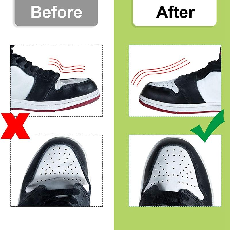 1Pair Crease Protector Shoe Anti Crease Bending Crack Toe Cap Support Shoe Stretcher Lightweight Keeping Shield Sneakers