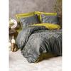 Bed Linen Set - 1 Duvet Cover 220 X 240 Cm + 2 Pillowcases 60 X 60 Cm - Sateen 100% Cotton - Anthracite