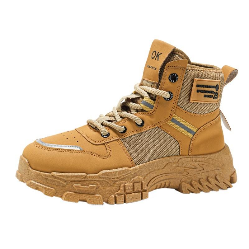 Martin boots men's shoes autumn and winter new retro tooling shoes men's trend versatile non-slip platform sports short boots