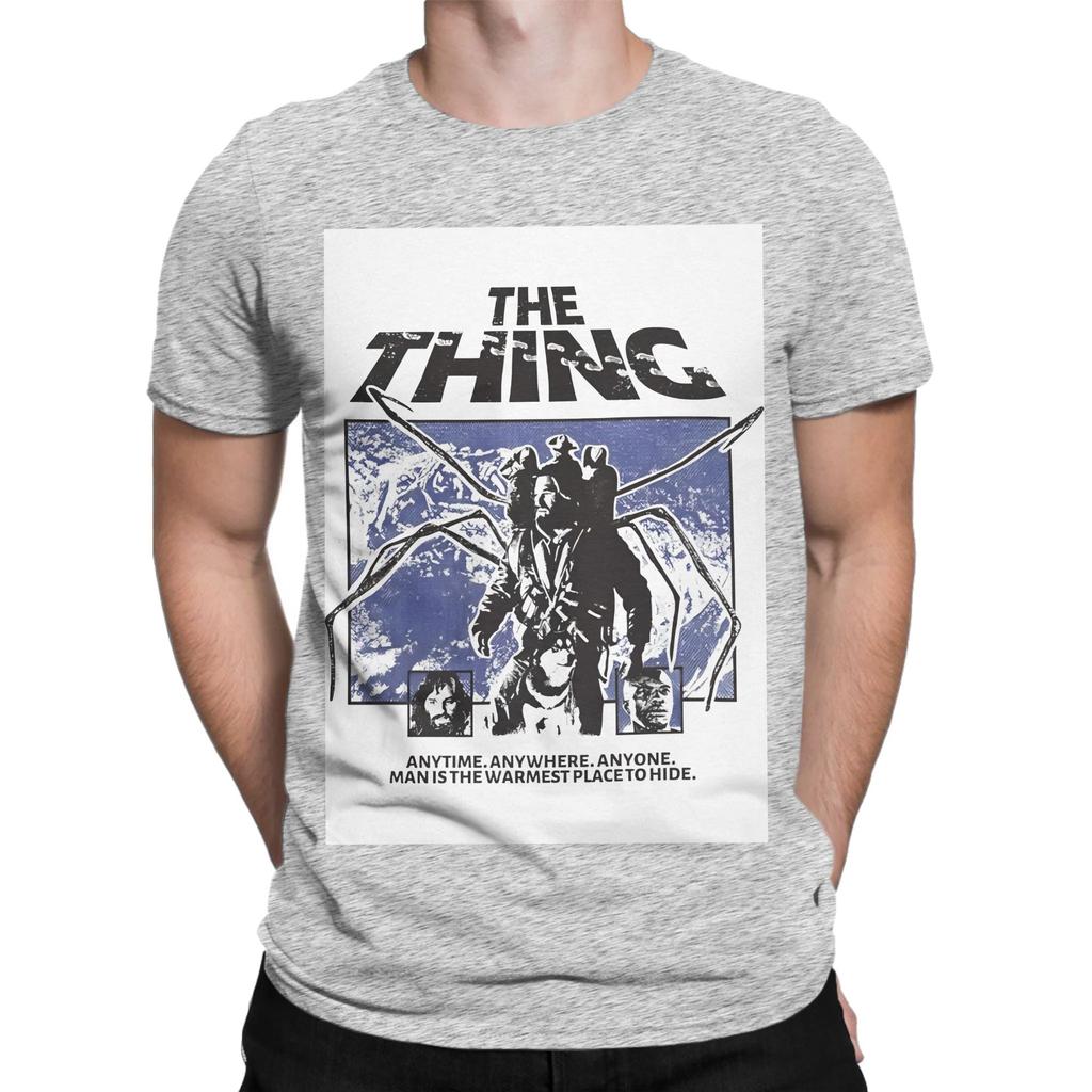 The Thing Horror Movie Poster Art Funny Graphic 100 Cotton TShirt the Thing Tops Tees For Unisex