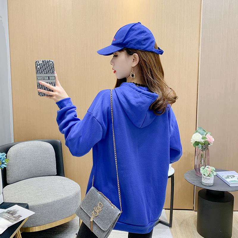 2023 Autumn/Winter Cross-border Casual Loose Hooded Sweatshirt with Plus Velvet for Men and Women