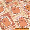 Creative Capybara Cartoon Sticky Notes - Cute & High-Value Adhesive Notes for Students to Remember Things.
