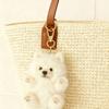 Cute Samoyed Plush Pendant Keychain Super Healing Doll Bag Decoration Gift Girl Small Toy Pendant
