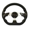 1pcs Universal 13" 320mm Racing Sports Car Steering Wheel with Horn Button Carbon Fiber