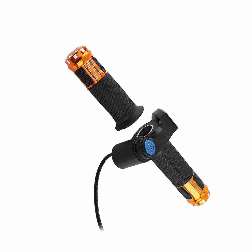 4 Colors Twist Throttle Grips With LED Display Screen Handle With Key Knock For Electric Bike