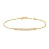 Ania Haie Gold Pave Bar 925 Silver Bracelet B062-02G