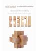 Mini Beechwood Kongming Lock & Luban Nine Ring Puzzle Set - Educational Brain Teaser for Kids & Students