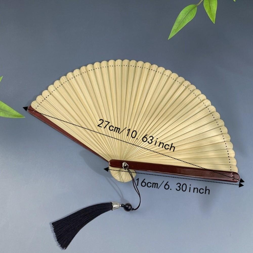 Mini Handheld Fan Portable Chinese Style Fan Creative Tassel Folding Fan Stage Performance