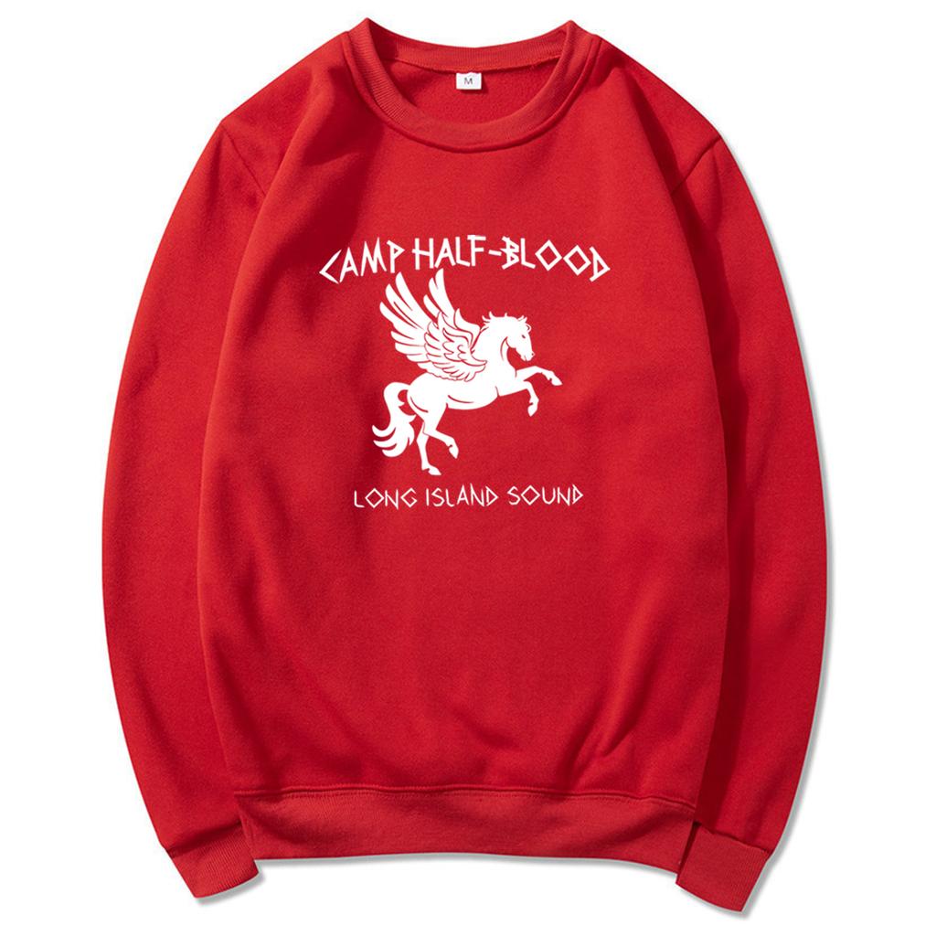Unisex Camp Half Blood Sweatshirt Percy Jackson Hoodies Long Island Sound Olympian SPQR Pullover Vintage Unisex Sweatshirts Streetwear