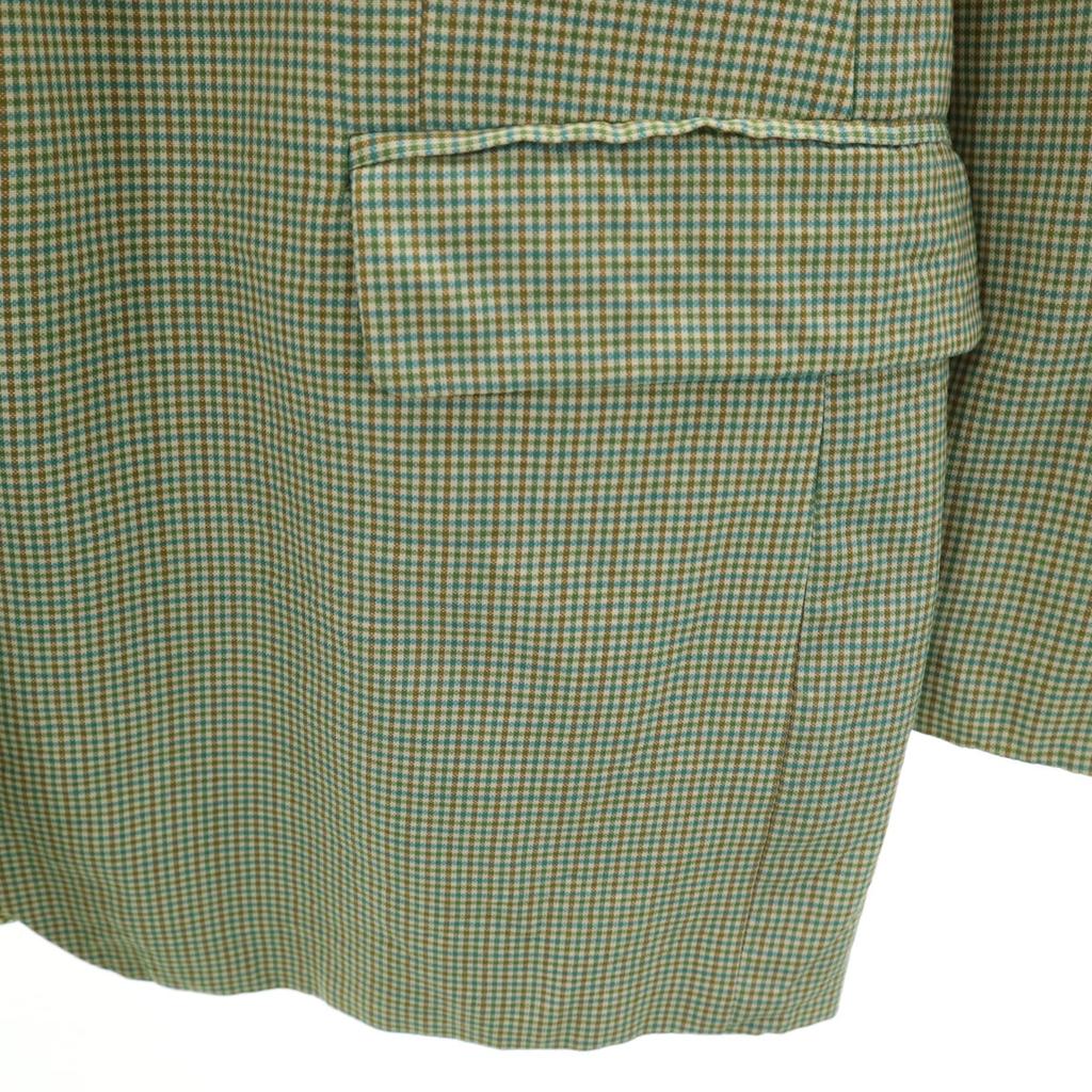 mila schon uomo Check Pattern tailored jacket 52 Yellowish green Men's Used