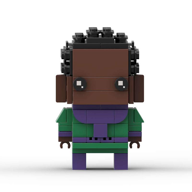 Building Block Compatible, Creative Anime, Marvel Conqueror Kang, Brick Model, Children Diy Square Head Boy