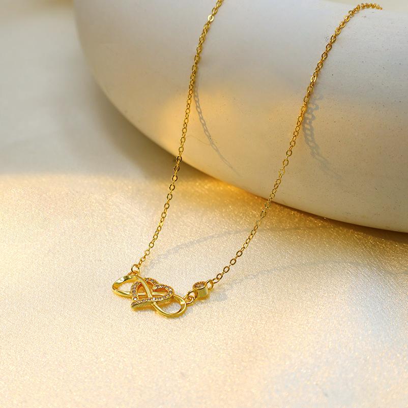Jewelry Factory Personalized Non-Fading Necklace Stainless Steel Custom Unlimited Symbol Love Collarbone Chain Female