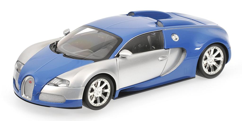Minichamps Bugatti Veyron Centenaire 2009 Finished Product 1/18 (Chrome/Blue)