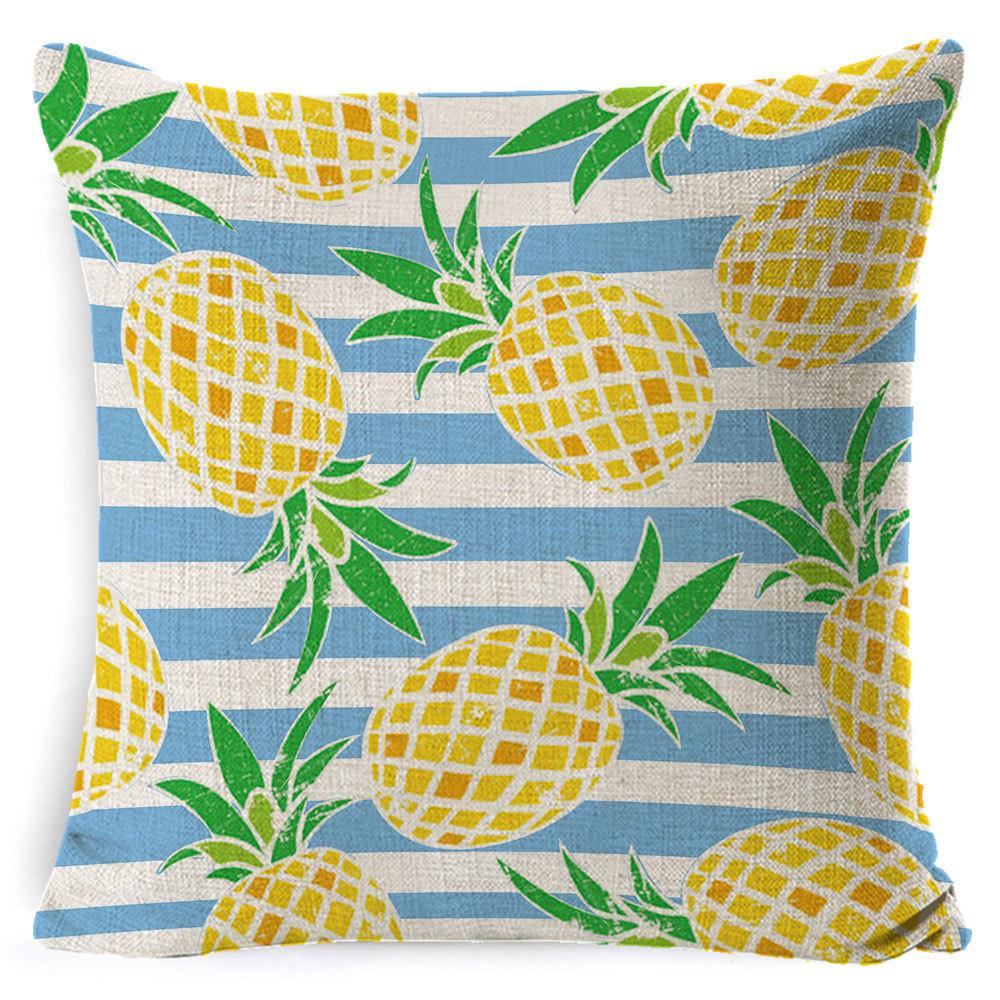 Summer Fruit Polo New Nordic Simple Throw Pillow Cover Linen Cushion Cover Pillow Cover