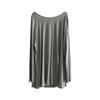 Modal Backless Long Sleeve Front Slit T-Shirt for Women - Plus Size, Solid Color, Round Neck Dancewear Top