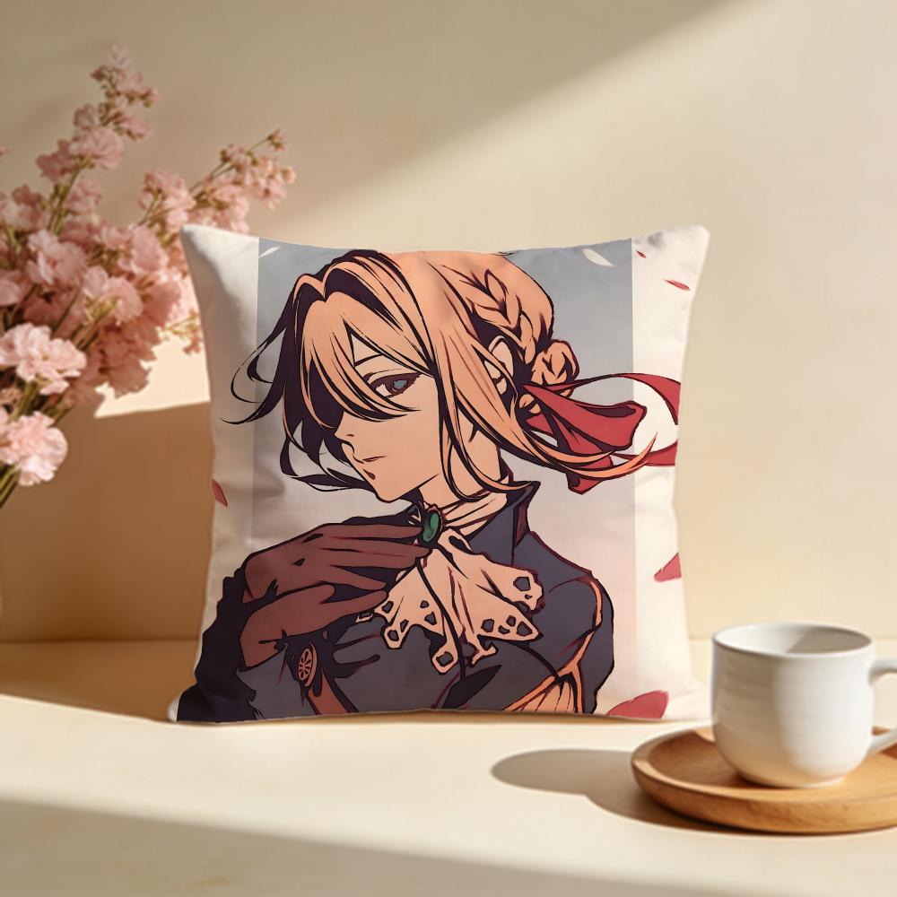 Stylish VViolet Evergardeniou Cushion Cover Stylish Washable Pillow Cover Ideal for Couch Bedroom Car Decoration