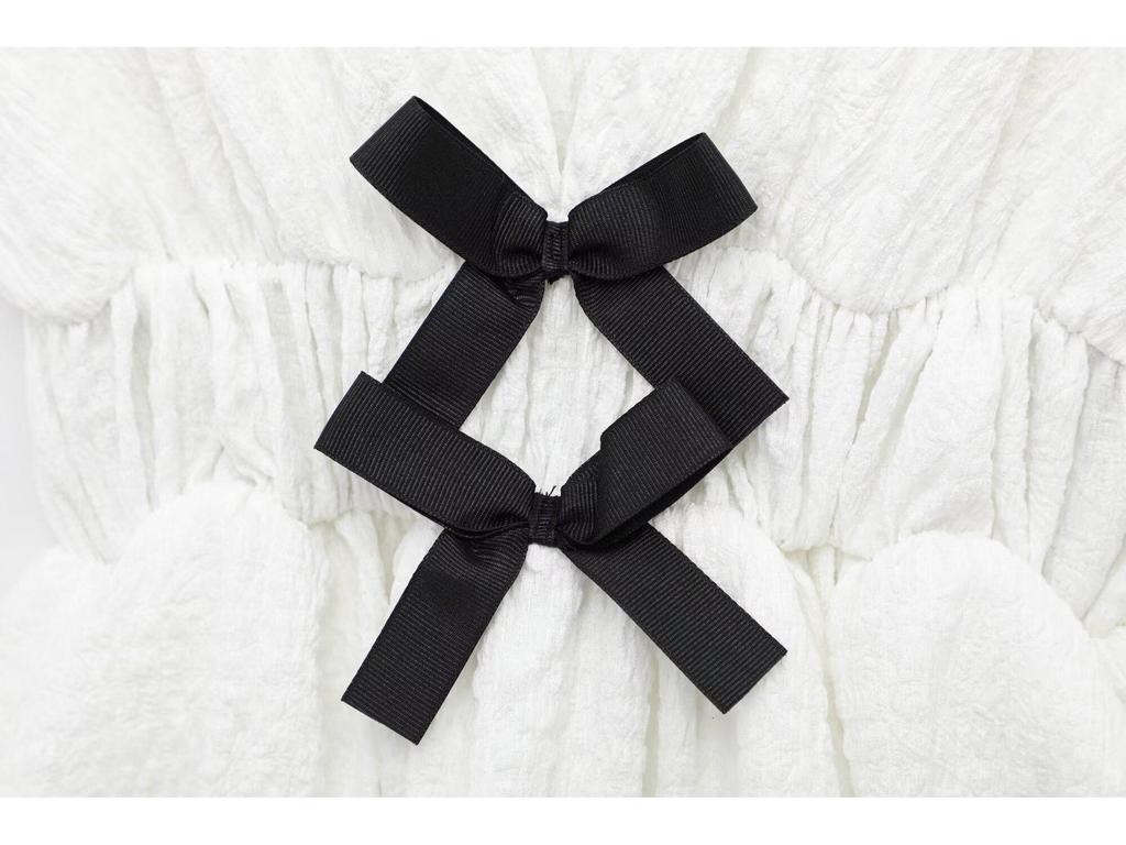 Spring 2025 European & American Backless Bow Vest - French Design