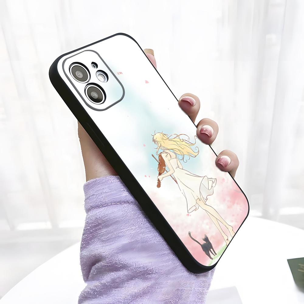 Anime Y-Your Lie In April Phone Case For IPhone 17 Pro Max 15 Pro 16 14 Plus 12 13 Mini 11 Pro Shockproof Soft Cover