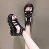 Fish Mouth Heel Trendy Sandals
