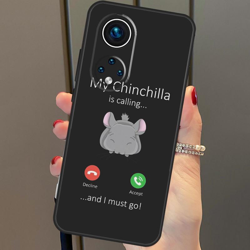 Cartoon Chinchilla For Huawei P20 P30 P40 Lite Pro P Smart 2019 Nova 9 5T Phone Case For Honor 50 8X 9X 10i