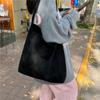 Borsa a spalla singola versatile in stile retrò ad alta capacità da donna per il tempo libero autunno inverno che ne dici di camoscio