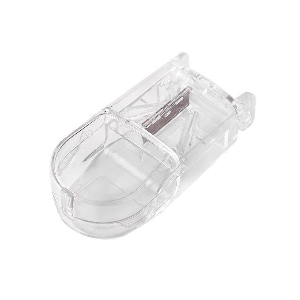 

Easy to Use Portable Pill Cutter Box Mini Clear Small Pill Boxes Drug Box for Daily Use прозрачный