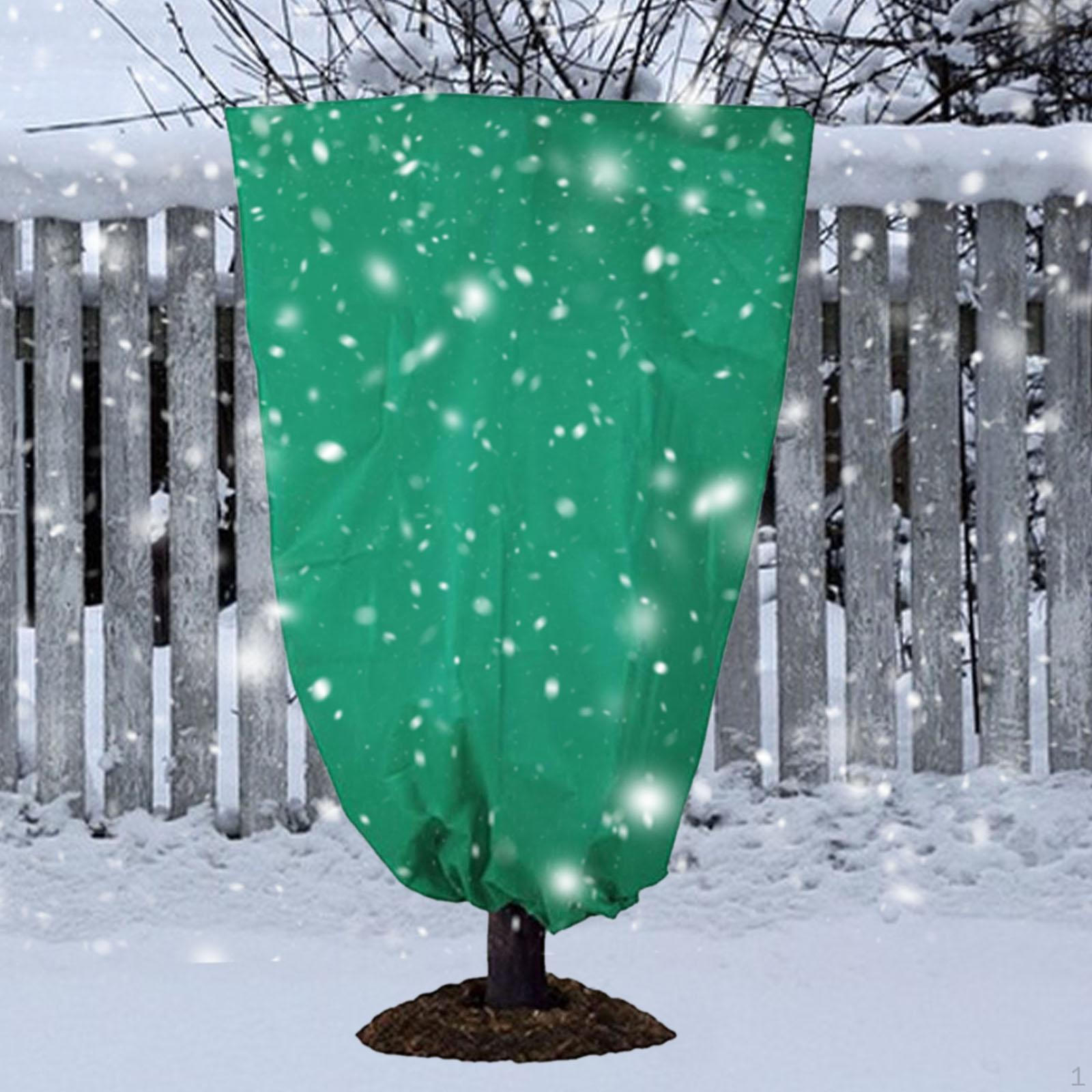 

Winter Plant Cover Warm Shrubs with Zipper Drawstring,Reusable,Freeze Protection