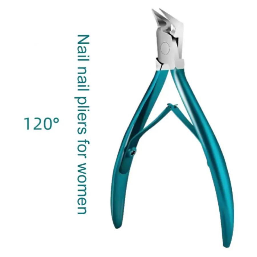 

Резак для ногтей, кусачки для кутикулы, профессиональные ножницы для удаления омертвевшей кожи, машинка для стрижки ногтей из нержавеющей стали, инструмент для педикюра синий