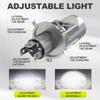 2 szt. Żarówki LED H4 z podwójną soczewką Mini Projektor LED 9003 HB2 Reflektor Samochodowy i Motocyklowy Światło Drogowe/Mijania LHD 90000LM 100W 6500K Białe Plug& Play