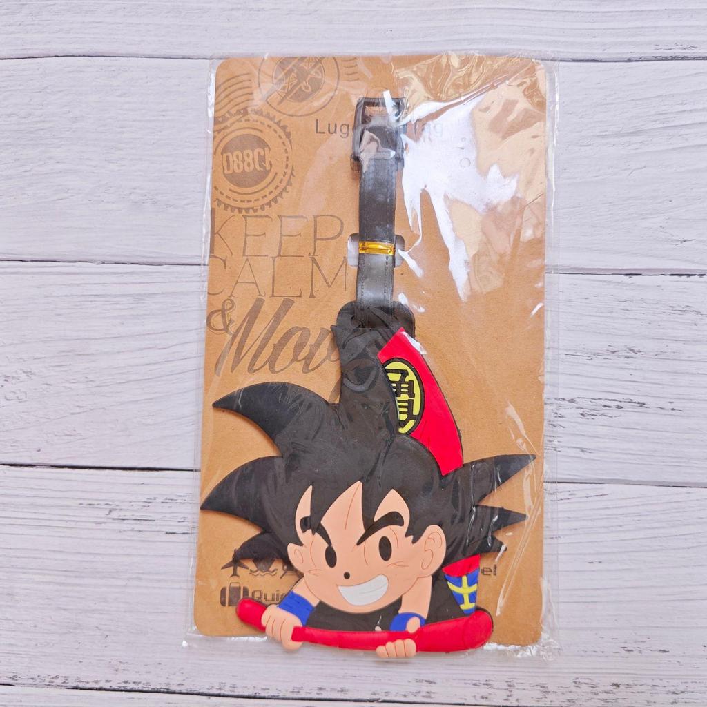 Anime Cartoon Cute Dragon Ball Goku Buu Vegeta Luggage Tag Suitcase Label
