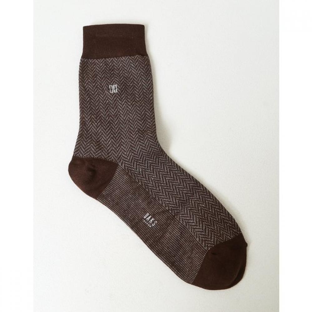 Daks Cotton Blend Gray Pattern Crew Socks 5 Pack Dbss4f301g2