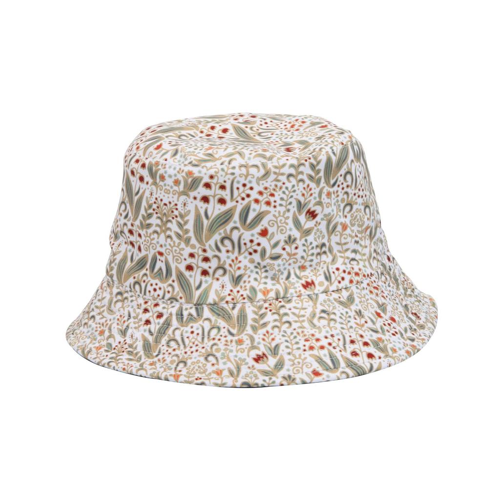 Versatile Style Hat Flower Printing Womens Sunshade Fishermans Hatscaps