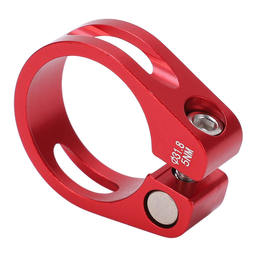 31.8mm Bike Seat Post Clamp Tube Clip Aluminium Alloy   Quick Release Seatpost Collar