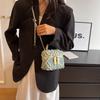 Fashion versatile spring new commuter denim small square bag shoulder messenger chain women's bag