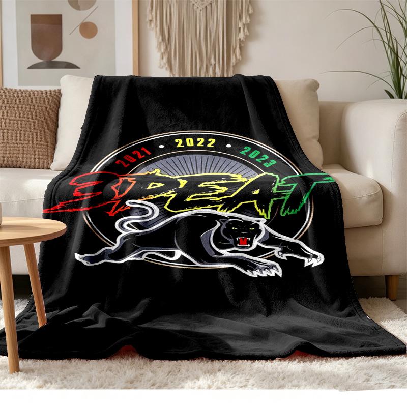 Penrith Panthers Soft and comfortable flannel Suitable for sofas living rooms outdoor camping travel and also makes a great anniversary gif
