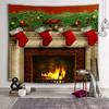 1PC Christmas Wall Hanging Tapestry Home Background Decoration for Bedroom Fireplace