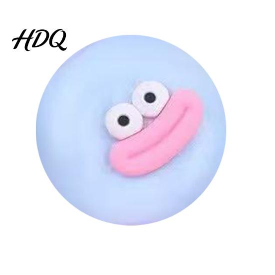 Anti-stress Toy Cartoon Sausage Mouth Stress Ball Big Eyes Steamed Bun Fidget Squeeze Soft Stretchy Decompression Dumpling Desk Portable Reliever