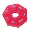 Weekly Pill Organizer with 7 Compartments Portable Travel Pill Case Once Daily Medication Dispenser Capsule Pill Management Storage Box