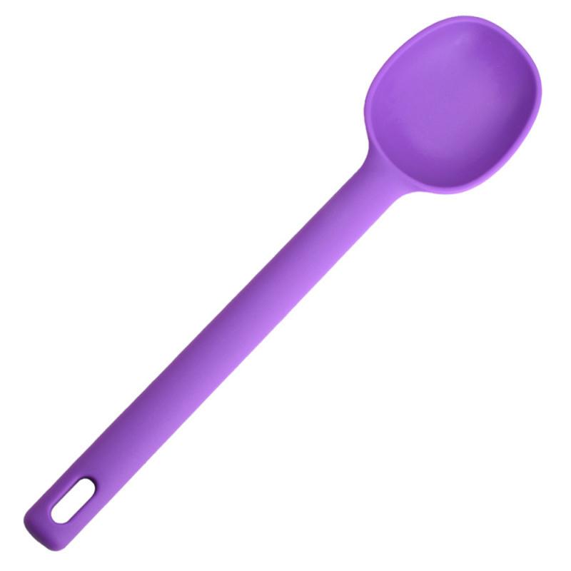 Silicone World Silicone Spoon Mixing Soup Spoons Kitchen Mixing Ladle Cooking Utensils Kitchenware Tool For Stirring And Serving
